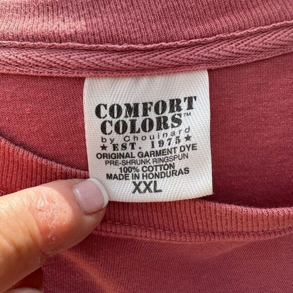 Back roads, apparel Men's Pink Long Sleeve Shirt - Picture 7 of 7